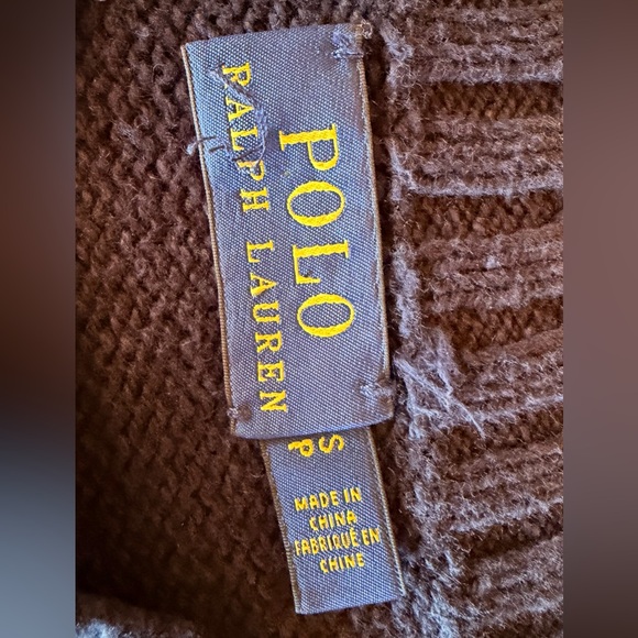 POLO RALPH LAUREN - Polo Bear Navy Crewneck Sweater with Red Accent - Picture 8 of 9